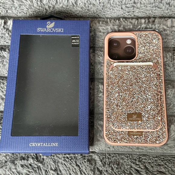 Swarovski phone case for iphone 14 ProMax with Magsafe Card Case